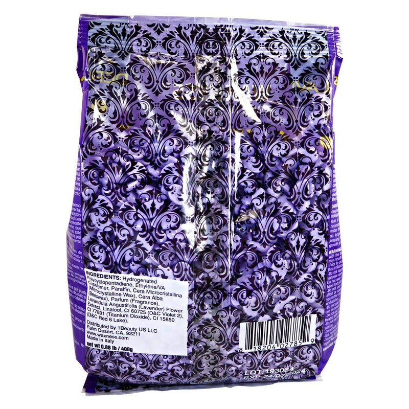wax necessities Waxness Premium Luxury Lavender Face Hard Wax Beads 0.8 lb / 400g - Image 3